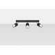 SOLLUX CEILING LAMP SPOT NERO 3 SL.1066