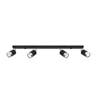 SOLLUX CEILING LAMP SPOT NERO 4 SL.1067