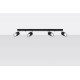 SOLLUX CEILING LAMP SPOT NERO 4 SL.1067