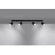 SOLLUX CEILING LAMP SPOT NERO 4 SL.1067