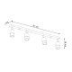 SOLLUX CEILING LAMP SPOT NERO 4 SL.1072