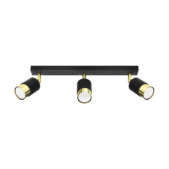 SOLLUX CEILING LAMP SPOT NERO 3 SL.1071