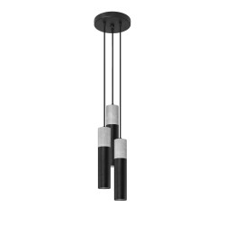 SOLLUX BORGIO P3 HANGING LAMP BLACK GU10 3X40W IP20 SL.1081