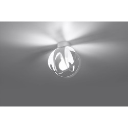 SOLLUX ПЛАФОН TULOS БЯЛ E27 1x60W IP20 SL.1082