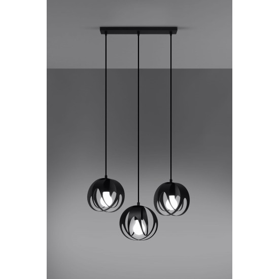 SOLLUX ПОЛИЛЕЙ TULOS 3 ЧЕРЕН E27 3x60W IP20 SL.1089
