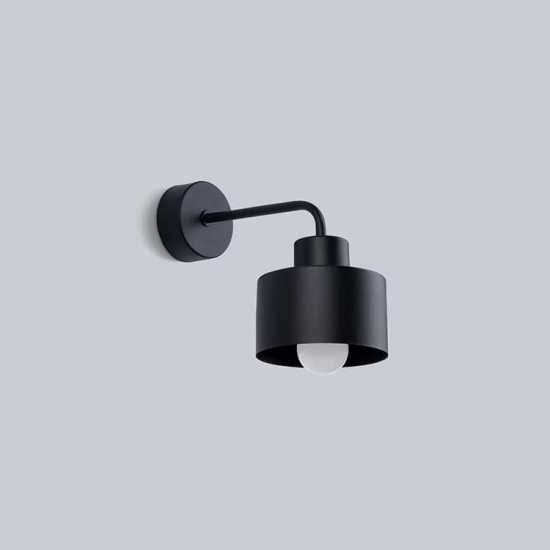 SOLLUX WALL LAMP SAVAR 1 BLACK SL.1129