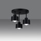 SOLLUX CHANDELIER SAVAR 3 BLACK E27 3x60W IP20 SL.1131
