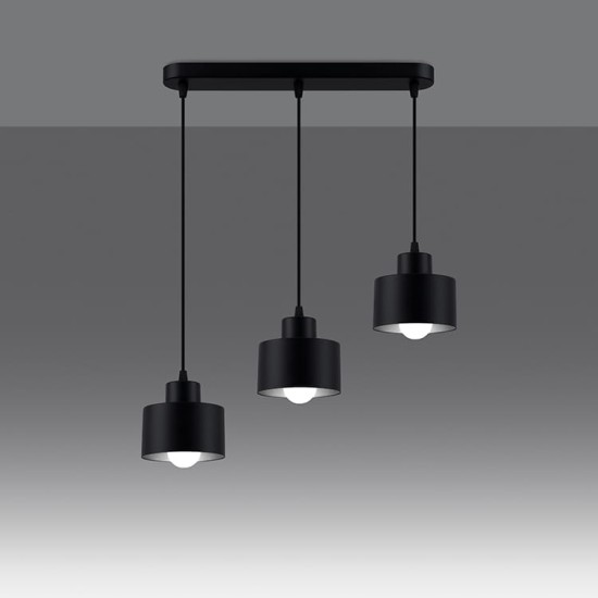 SOLLUX ПОЛИЛЕЙ SAVAR 3 ЧЕРЕН E27 3x60W IP20 SL.1133
