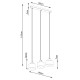 SOLLUX ПОЛИЛЕЙ SAVAR 3 ЧЕРЕН E27 3x60W IP20 SL.1133