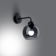 SOLLUX LAMPA DE PERETE  ALINO 1 NEGRU SL.1139