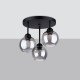 SOLLUX CANDELABRU ALINO 3 E27 3x60W IP20 SL.1140 NEGRU