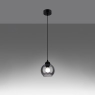 SOLLUX PENDUL ALINO 1 NEGRU E27 1x60 IP20 SL.1141