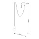 SOLLUX PENDUL NESO 1 LONG SL.1159 NEGRU