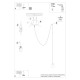 SOLLUX PENDUL NESO 1 LONG SL.1159 NEGRU