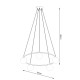 SOLLUX CANDELABRU YOLI 5 G9 5x8W IP20 SL.1214 NEGRU