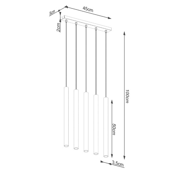 SOLLUX PENDANT PASTELO 5L SL.1274