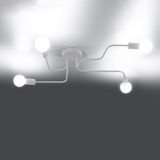 SOLLUX CHANDELIER VECTOR 4 WHITE SL.1442