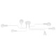 SOLLUX CANDELABRU VECTOR 6 ALB SL.1443