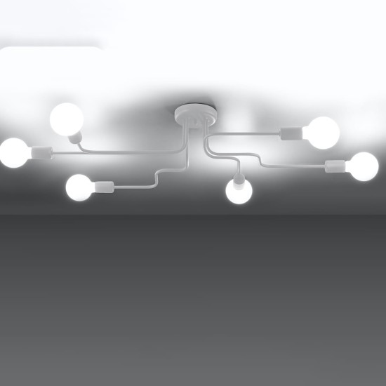 SOLLUX CANDELABRU VECTOR 6 ALB SL.1443