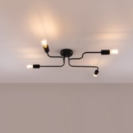 SOLLUX CHANDELIER VECTOR 4 BLACK SL.1446