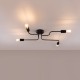 SOLLUX CHANDELIER VECTOR 4 BLACK SL.1446