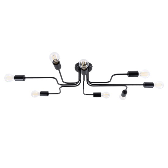 SOLLUX CHANDELIER VECTOR 8 BLACK SL.1448