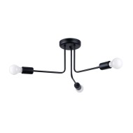 SOLLUX CHANDELIER NORAH 3 BLACK SL.1450