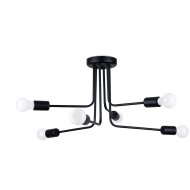 SOLLUX CHANDELIER NORAH 6 BLACK SL.1452