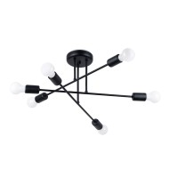SOLLUX CHANDELIER NORAH 6 BLACK SL.1453