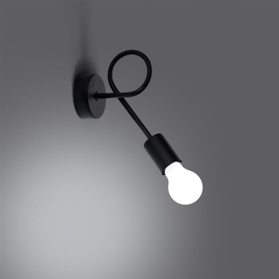 SOLLUX WALL LAMP LEVAR BLACK SL.1454