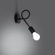 SOLLUX WALL LAMP LEVAR BLACK SL.1454