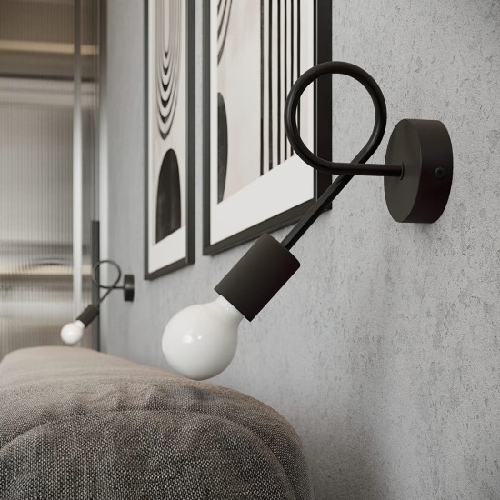 SOLLUX WALL LAMP LEVAR BLACK SL.1454