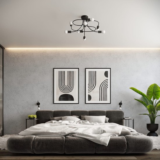 SOLLUX WALL LAMP LEVAR BLACK SL.1454