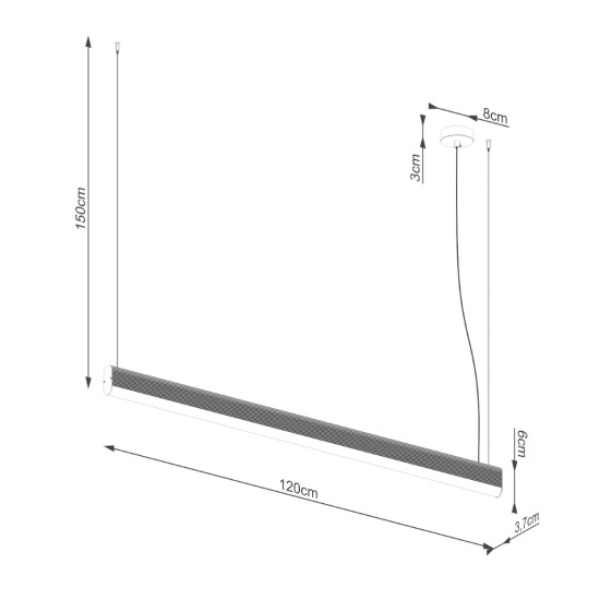 SOLLUX LED PENDUL FARGE 4000K TH.300