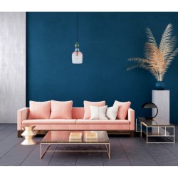 ITALUX ПЕНДЕЛ MANSO ЗЛАТО,ЦВЕТНО СТЪКЛО 1XЕ27 PND-37462B-MC-GD