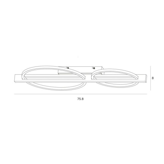 ITALUX LED ПЛАФОН NATANO ЧЕРЕН,СВЕТЛО ДЪРВО 28W 3000K 1050lm PLF-55362-25W-WO