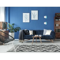 ITALUX АПЛИК NAUTI СИН СТЪКЛО, СТОМАНА 1ХG9 WL-37482-BLU