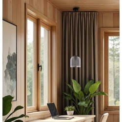 KAJA  LAMPA PENDUL INGA STICLA GRAFIT 1XE27 Ø18 K-5630