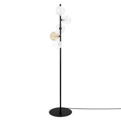 KAJA FLOOR LAMP SATURNO GLASS Ø12 BLACK 5XG9 K-5698
