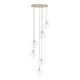 KAJA CHANDELIER TESORO GLASS BEIGE 6XG9 Ø12 K-5701