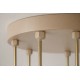 KAJA CHANDELIER TESORO GLASS BEIGE 6XG9 Ø12 K-5701