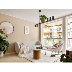 KAJA MODERN CHANDELIER PLANT BLACK WITH FLOWERBED K-4756 ROCCO SERIE