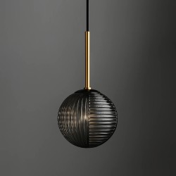 KAJA PENDANT FADO STICLA GRAFIT 1XG9 Ø12 K-5690