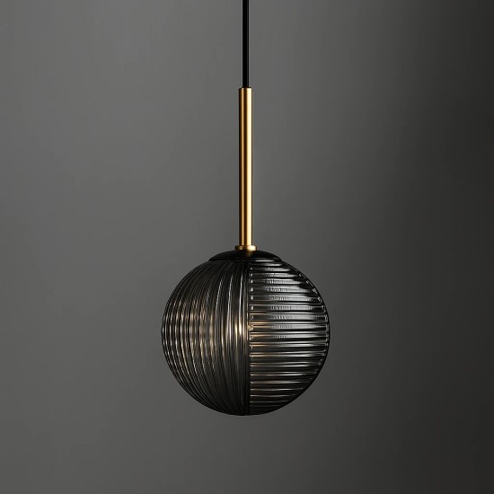 KAJA PENDANT FADO GLASS GRAPHITE 1XG9 Ø12 K-5690