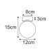 KAJA CEILING LAMP FADO GLASS GRAPHITE 1XG9 Ø12 K-5691