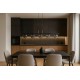 KAJA CHANDELIER FADO GLASS GRAPHITE 5XG9 Ø12 K-5693