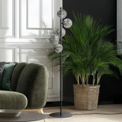 KAJA FLOOR LAMP MONZA GLASS Ø12 GRAPHITE 5XG9 K-5705