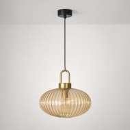 Lampă suspendată KAJA AKARI sticlă chihlimbar E27 Ø30 K-5855
