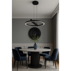 KAJA PENDEL TIVOLI BLACK METAL 24W LED 2880Lm Ø44K-8230