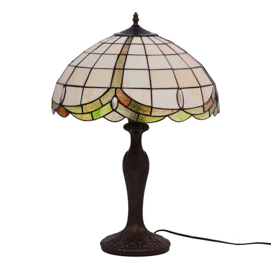KAJA TABLE LAMP  TIFFANY PAPI GLASS E27 K-G162166